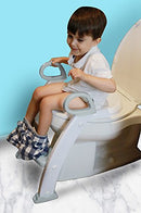 SPUDDIES POTTY WITH LADDER SGPLR-001 - WHITE/GRAY - Like New