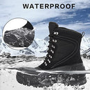 Mishansha Snow Boots Man Winter Warm Fur Lined Snow Boots Men B0B7JBDD3T - Black - Brand New
