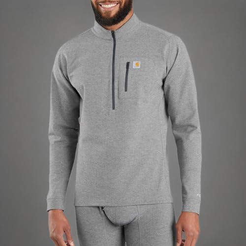 Carhartt Men's Tall Size Force Tech Quarter-Zip Thermal Base Layer Long Sleeve - Brand New