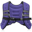 ZELUS WEIGHTED VEST, 12LB WEIGHT VEST WITH REFLECTIVE STRIPE - PURPLE - Like New