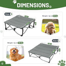 Timber Ridge Small Elevated Dog Bed 3-in-1 Portable Folding Removable Pad Mat - Brand New