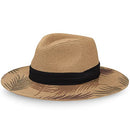 Ocdeput Womens UPF50 Foldable Summer Straw Hat Wide Brim Fedora Beige/Tan M - Brand New