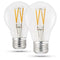 Feit Electric LED A19 Medium Base Light Bulb - 60W Equivalent, Dimmable 2 Pack - Like New