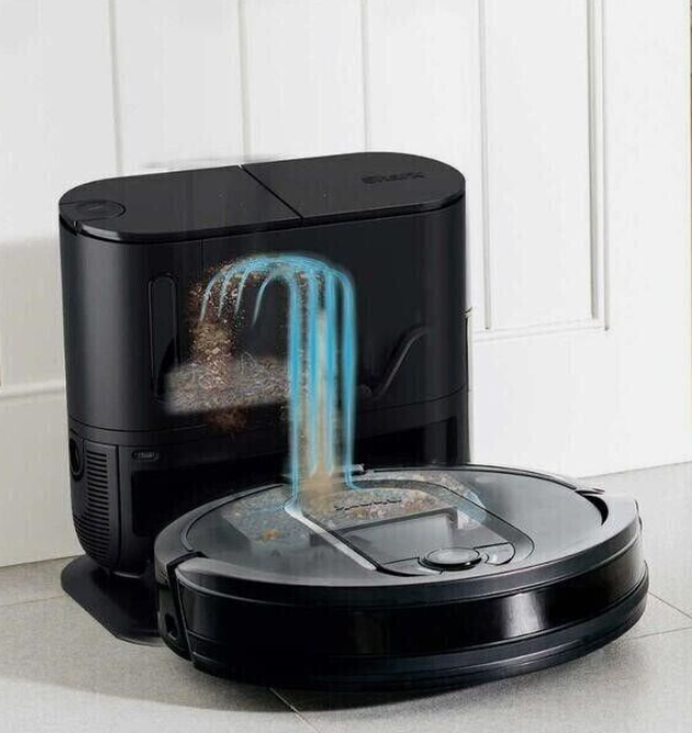 Shark UR1100SRUS IQ Robot Vacuum Cleaner w/ Self Empty Base - Black - Like New