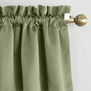 SUN ZERO BARROW ENERGY ROD CURTAIN PANEL PAIR 54"W X 95"L - SAGE GREEN - Like New