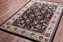 Well Woven Miami Bijar Classic Black Traditional Area Rug 3'3" X 5'3" - Brand New