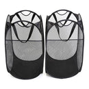 SMART DESIGN POP UP LAUNDRY HAMPER WITH EASY CARRY HANDLES 3016120 - BLACK - Like New