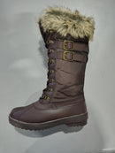 AUSLAND SHENDA BUCKLE SNOW BOOTS - SIZE: WOMEN 7.5 - BROWN/TAN - Like New