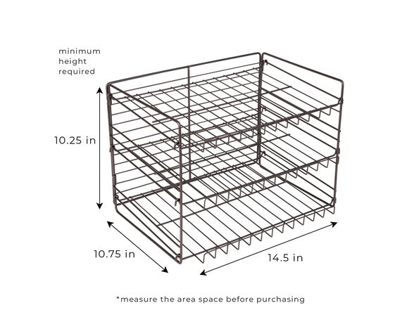 SMART DESIGN 3-TIER CAN ORGANIZER - BRONZE - Like New