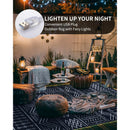 BOHO OUTDOOR RUG CARPET 8X10 FT LED STRIP LIGHTS-PATIO RUG MAT  - BLUE/WHITE - Like New
