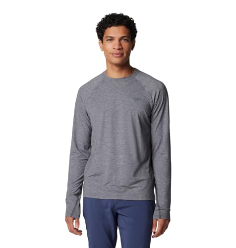 COLUMBIA MEN'S PFG UNCHARTED LONG SLEEVE - SIZE: MEN L - SHARK HEATHER - Brand New