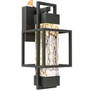 PARTPHONER MODERN OUTDOOR LIGHT FIXTURE DUSK TO DAWN LIGHTING 15"H - BLACK - Like New