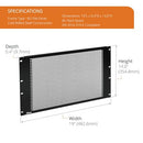 Tecmojo 8U Blank Panel Rack Mount 19" Server Rack Vented Black B0BNWPFL3D - Brand New