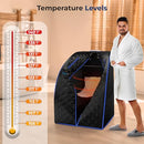 SereneLife Portable Sauna, Infrared Sauna Tent with Heated Foot Pad 38"x32" - Brand New