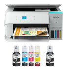 EPSON ECOTANK ET-2988 WIRELESS ALL-IN-ONE COLOR SUPERTANK PRINTER - WHITE - Like New