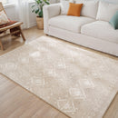 SONGMICS HOME Area Rug 5x7 ft Non-Slip Carpet Home Decor Capuccino Beige - Brand New