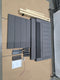 GENERIC UPHOLSTERED PLATFROM BED FRAME, HEADBOARD BED FRAME , FULL SIZE - GRAY - Like New