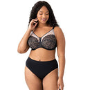 WACOAL WOMEN'S RETRO CHIC FULL FIGURE UNDERWIRE BRA - SIZE 36D - BLACK - Brand New