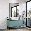 KIMREAL BATHROOM MIRROR 30X36 INCH, BLACK FRAME RECTANGLE WALL MOUNTED - BLACK - Like New