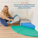 ECR4Kids SoftZone Adventurer's Summit Slide Corner Climber 4-Piece B0CDQVM33R - Brand New