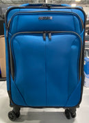 AMERICAN TOURISTER 24" POP MAX SOFTSIDE LUGGAGE WITH SPINNER WHEELS - BLUE - Like New