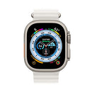Apple Watch Ultra GPS Cellular 49mm Titanium Case White Ocean Band MNH83LL/A - Like New