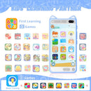 E Teacher Kids Phone Boys 3.97" Toys Learning Music Games Silicone Toddler Blue - Like New