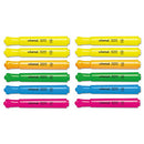 UNIVERSAL DESK HIGHLIGHTER, CHISEL TIP, FLUORESCENT GREEN, 12/PK - GREEN - Brand New