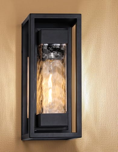 PARTPHONER MODERN OUTDOOR LIGHT FIXTURE EXTERIOR WALL BLACK STR-WL-0006-BLACK - Like New