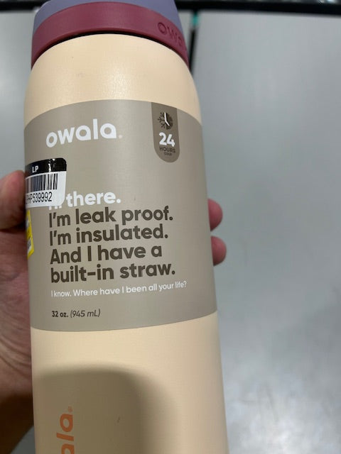 OWALA 32OZ WITH ORANGE LID TOP - SANDY SHORES/ORANGE - Like New