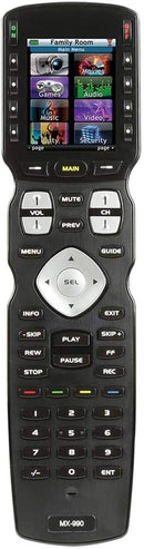 UNIVERSAL REMOTE MX-990 Complete Control IR/RF Remote Color LCD Screen - Black - Like New