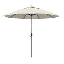 CALIFORNIA UMBRELLA 9' ROUND ALUMINUM OUTDOOR DECK UMBRELLA CRANK LIFT - BRONZE - Like New