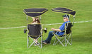 QUICK SHADE HEAVY DUTY MAX SHADE EXTRA WIDE FOLDING CAMP CHAIR - BLACK/YELLOW - Like New
