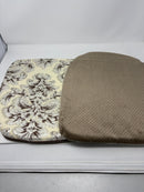 SIDELI CHAIR CUSHIONS NON SLIP JACQUARD CHENILLE 16”X16” - SET OF 2 - BROWN - Like New
