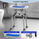 SEATYUPRO SHOWER CHAIR SENIORS HANDICAP DISABLED BARIATRIC 500LB - WHITE/BLUE - Like New