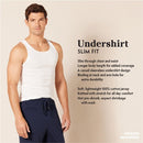AMAZON ESSENTIALS MEN'S BREATHABLE COTTON SLIM FIT TANK 6 PCK SIZE L BLACK/GRAY - Brand New