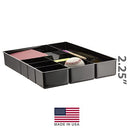 OFFICEMATE DEEP DRAWER ORGANIZER TRAY, 8 COMPARTMENTS, 2 1/4H X 15 1/8W - BLACK - Like New