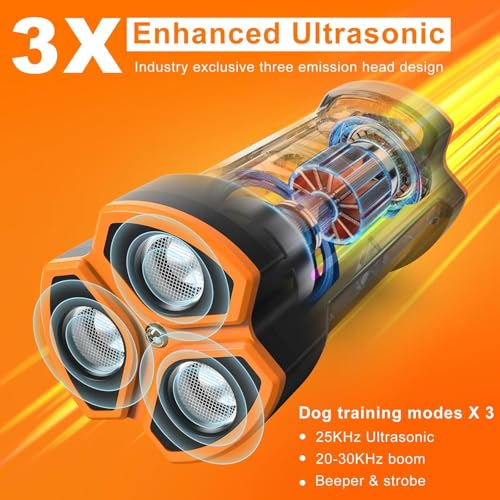 CHWWEN DOG BARK DETERRENT DEVICES 2025 RELEASE 55FT INDOOR OUTDOOR SLEEPS DOG - Like New