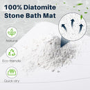 CLOSEFRIEND DIATOMACEOUS EARTH STONE BATH MAT SUPER ABSORBENT - WHITE - Brand New