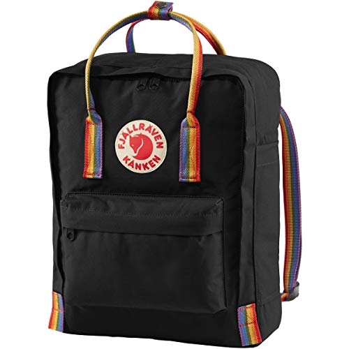 23620 Fjällräven Kånken Rainbow Black/Rainbow Pattern One Size - Brand New