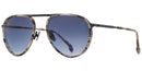 STATE OPTICAL CO. LEAVITT SLIM TITANIUM PILOT QUARTZ MIDNIGHT FRAME 57-20-145 - Like New