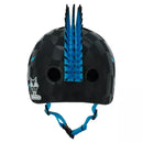 RASKULLZ FLAME HAWK CHILD BIKE HELMET - BLUE/BLACK - Like New