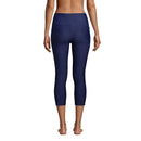 LANDS' END WOMEN'S HIGH WAISTED MODEST SWIM LEGGINGS SIZE S - DEEP SEA NAVY - Brand New