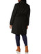 COLE HAAN WOMEN'S BELTED WOOL CLASSICALLY ELEGANT COAT - SIZE 2 - BLACK - Brand New
