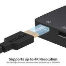 SABRENT 2-PORT USB TYPE-C KVM SWITCH WITH 60 WATT POWER DELIVERY OPTION - BLACK - Like New