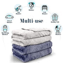 AwsumPick King Fleece Blanket Super Soft Flannel Cozy Lightweight Breathable - Like New