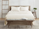 KATHY IRELAND 300 THREAD COUNT 100% BAMBOO RAYON SHEET SET KING - IVORY/WHITE - Like New