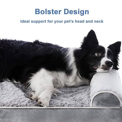 Figopage Jumbo Dog Bed for Large Dogs, Waterproof Orthopedic Dog Beds - Brand New