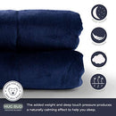 HUG BUD WEIGHTED BLANKET 41" X 60" - 7-lbs, No Duvet Cover Required - NAVY - Like New