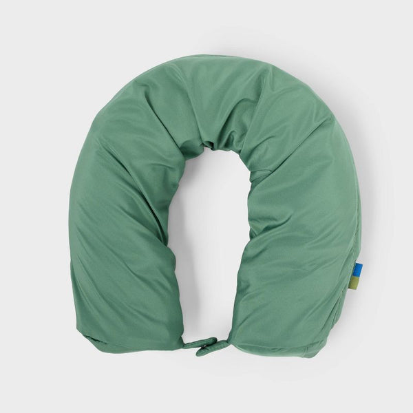 OPEN STORY PACKING CUBE WITH NECK PILLOW - GREEN - Like New